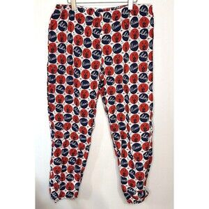 Disney Cruise Line Lounge Pajama Pants Women's XL Minnie Mouse Ahoy red white